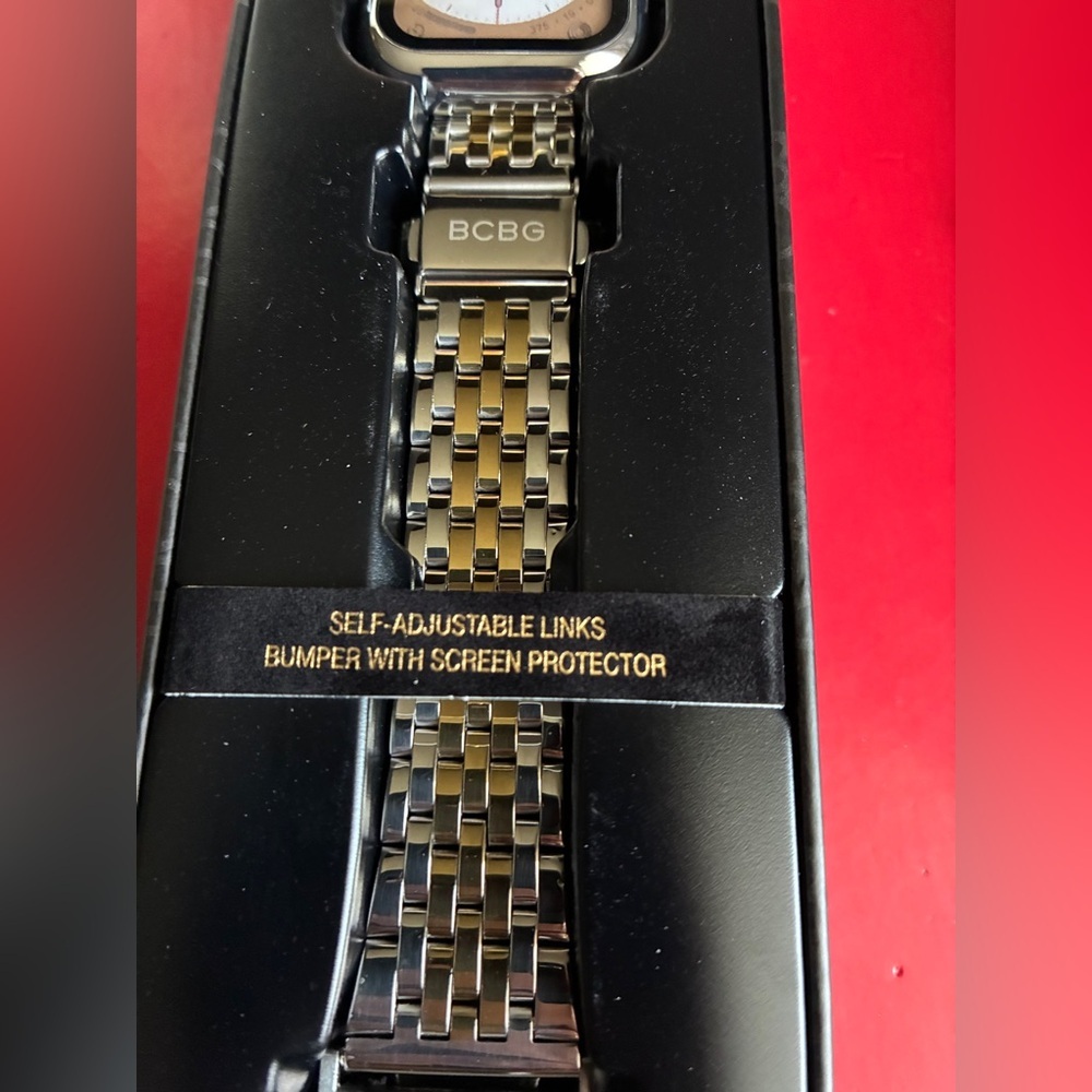 BCBG Two-Tone Metal Watch Band - Picture 4 of 12
